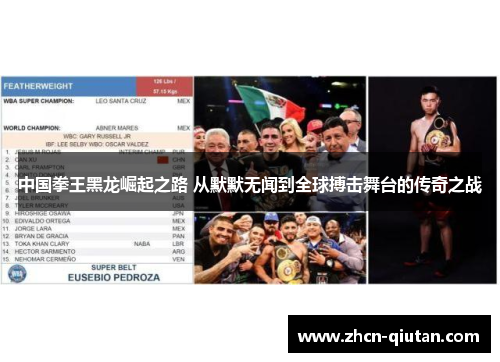 中国拳王黑龙崛起之路 从默默无闻到全球搏击舞台的传奇之战